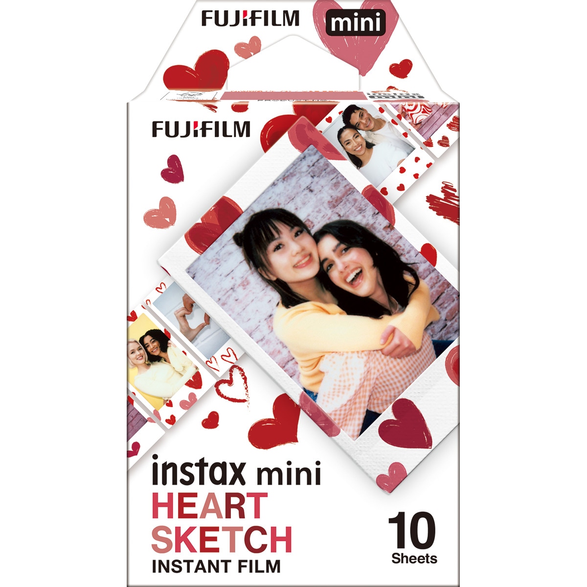 Imagem 0 de Carga Fujifilm Instax Mini Hearts Sketch 10 folhas