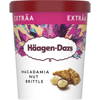 HAAGEN-DAZS maxi vanilla and macadamia nut ice-cream tub 650 ml