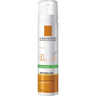 LA ROCHE POSAY Anthelios Bruma facial invisible protección solar facial anti-brillos SPF 50 spray 75 ml