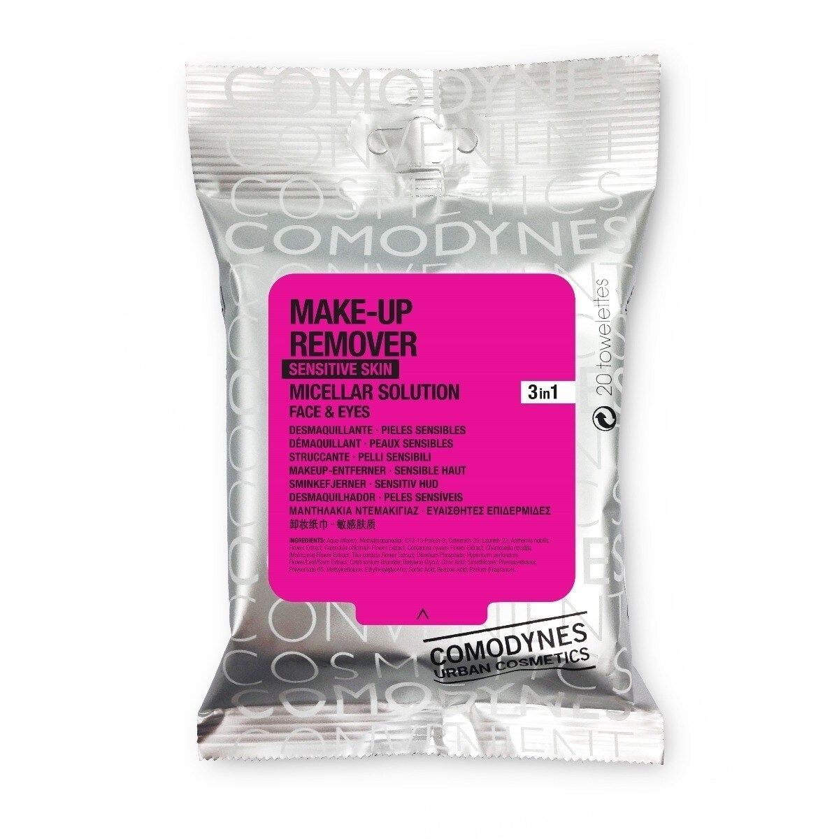Imagem 0 de Toalhetes desmaquilhantes Pele Sensível Make-Up Remover 20 unid.