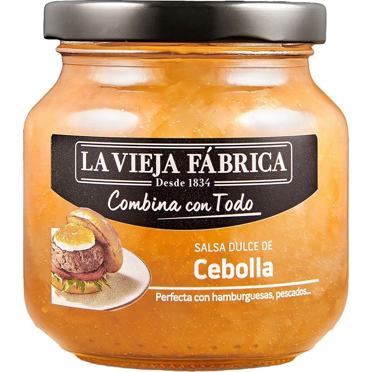 Salsa dulce de cebolla frasco 280 g neto escurrido · LA VIEJA FABRICA · Supermercado El Corte