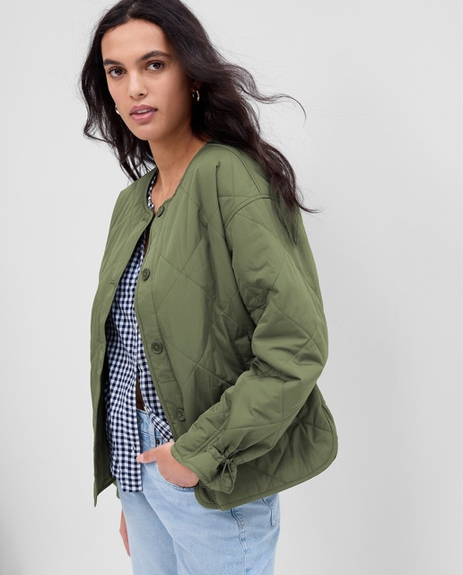 Chaqueta sin cuello mujer