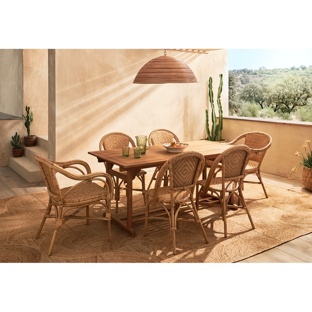 Colección de comedor de jardín con mesa Tahoma y con silla y sillón Siak El Corte Inglés