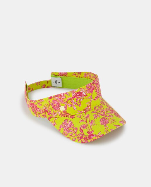 Lime printed visor