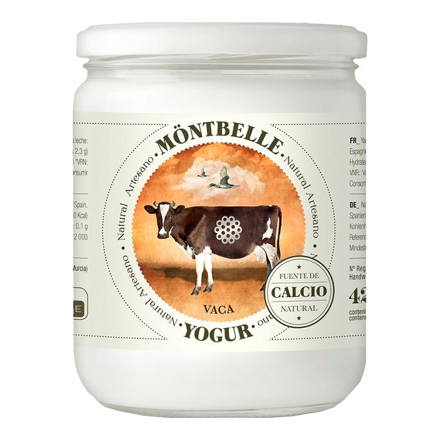 Yogur de leche fresca de vaca Möntbelle