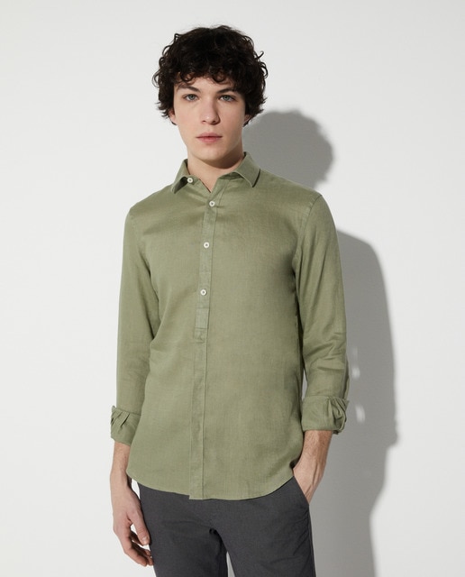 Camisa de hombre lino