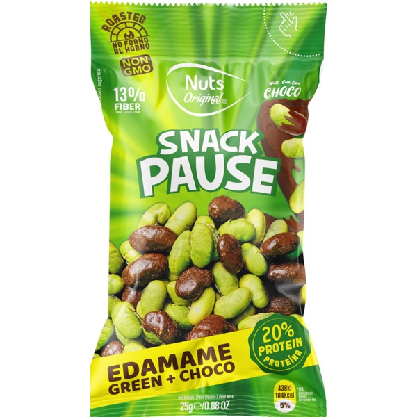 Snack Pausa Edamame Verde+ Chocolate 25 g