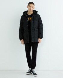 Men's long puffer jacket