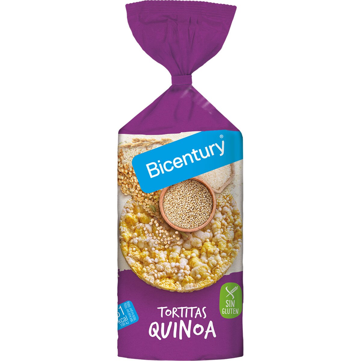 Tortitas de quinoa sin gluten bolsa 130 g · BICENTURY · Supermercado El