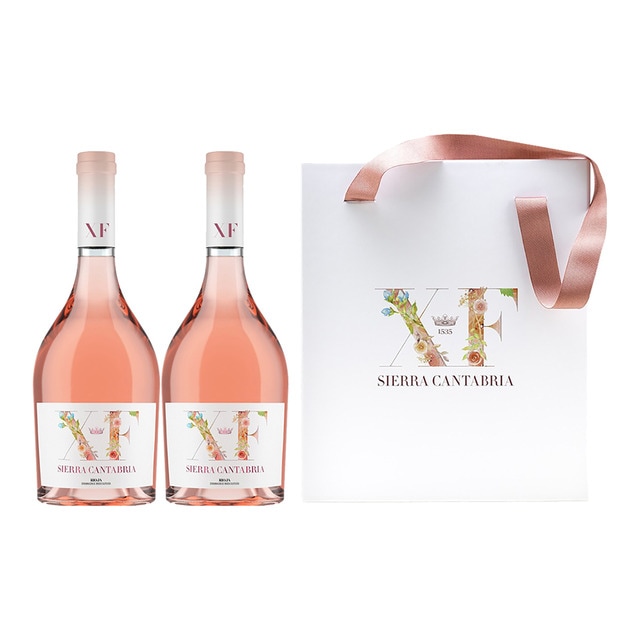 Estuche vinos rosados Xandra Falcó - XF Sierra Cantabria Rioja