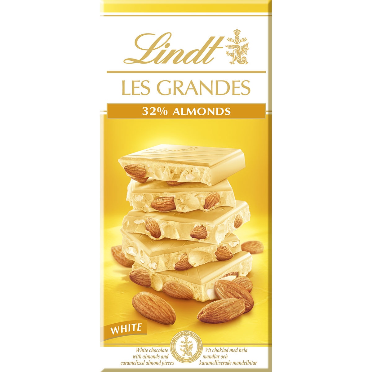 chocolate blanco con 32% de almendras