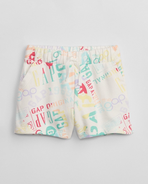 Short de niña estampado de punto
