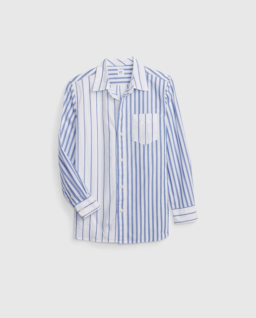 Camisa de niño manga larga de rayas