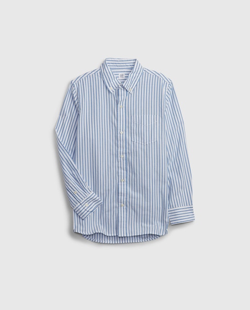 Camisa de niño manga larga de cuadros