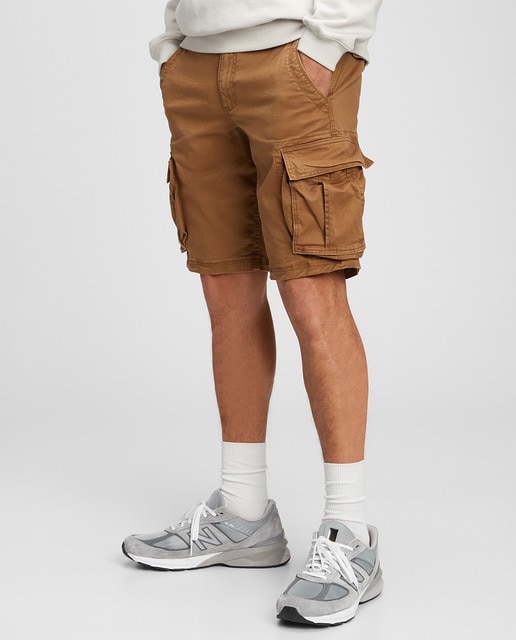 Short de hombre cargo de sarga