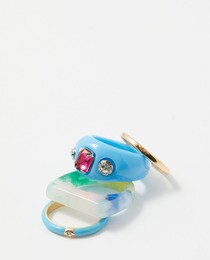 Painted resin rings
