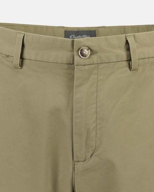 Bermuda de twill de hombre lisa