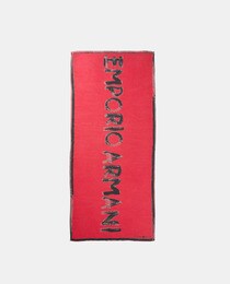 EMPORIO ARMANI women's stole with logo print