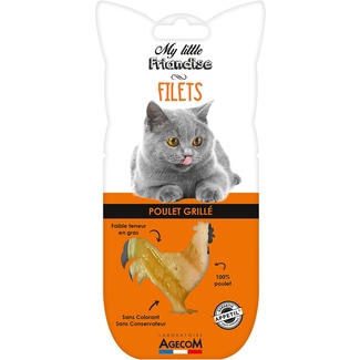 MY LITTLE FRIANDISE Snack für Katzen mit gegrilltem Hühnchenfilet Behälter 30 g