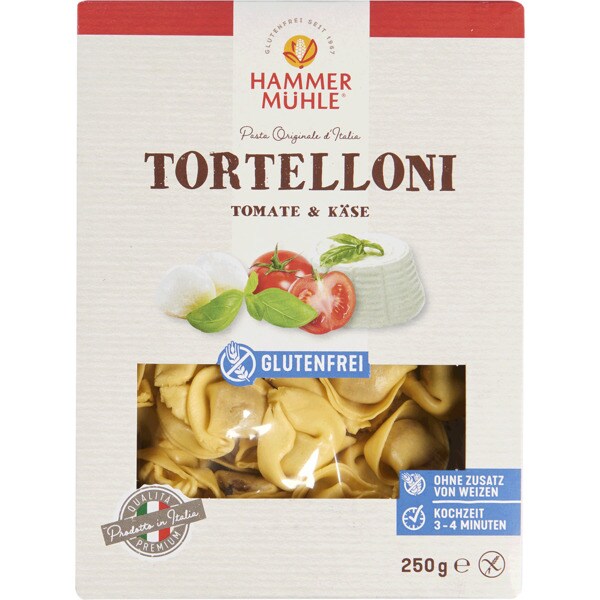 Tortelloni De Tomate E Mozzarella Sem Glúten Embalagem 250 G · Hammer Muhle · Supermercado El