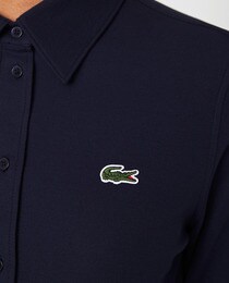 Lacoste women's cotton piqué shirt with French collar