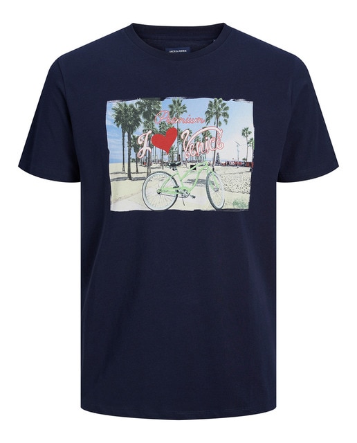 Camiseta manga corta print paisaje de hombre