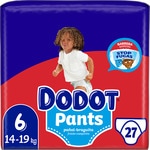 Pants pañal & braguita unisex de +15 kg talla 6 paquete 27 unidades