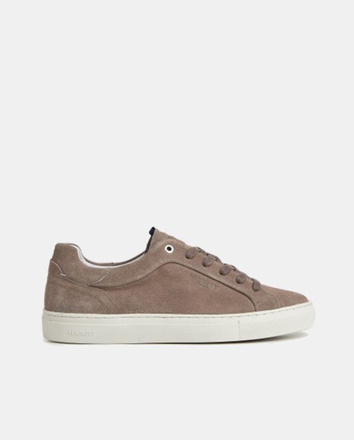 Men's low-top suede trainers with side logo