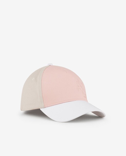 Women's three-tone cap with logo