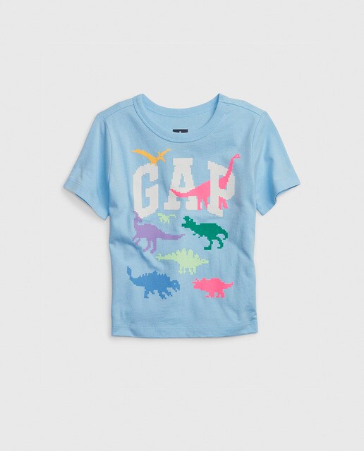 Camiseta de niño manga corta con estampado frontal