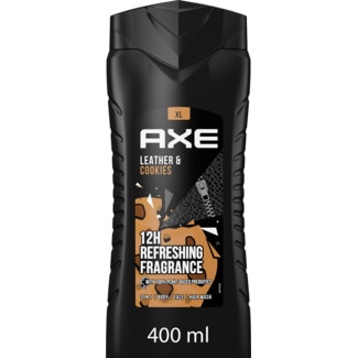 Axe Collision Gel de Banho Leather & Cookies para Homem embalagem 400 ml