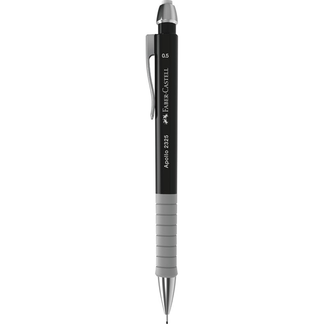Portaminas Apollo grosor 0,5 mm Faber-Castell negro.