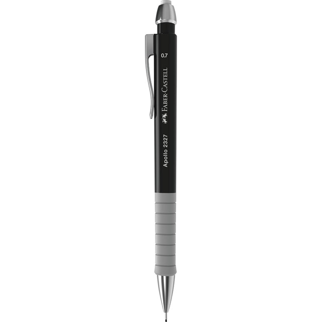 Portaminas Apollo grosor 0,7 mm Faber-Castell negro.