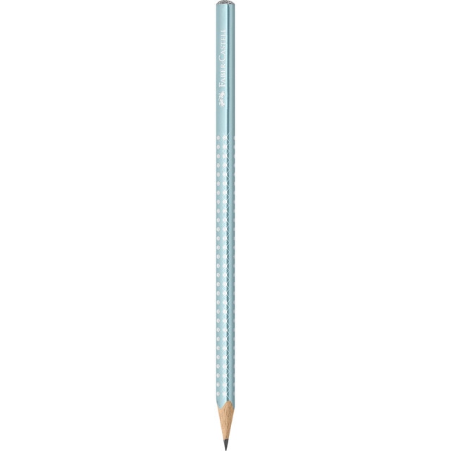 Lápiz de grafito Sparkle Faber-Castell océano metálico.