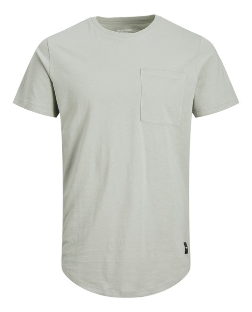 Camiseta lisa manga corta de hombre