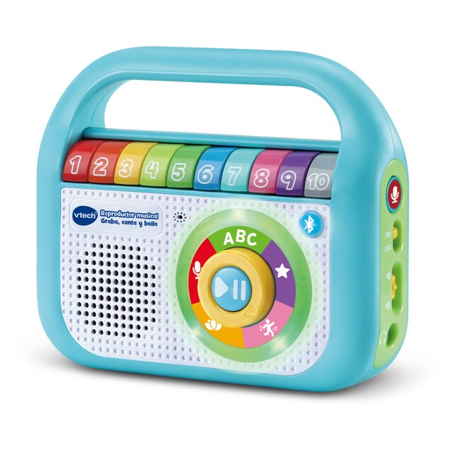 Juguete Reproductor musical Graba canta y baila, Radio infantil con Bluetooth, Grabadora VTech Baby