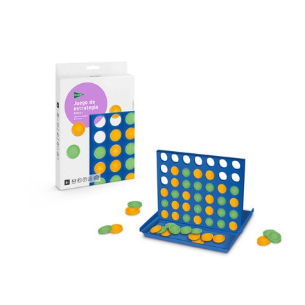 Juego de estrategia Alinear fichas Enfila 4 de viaje 