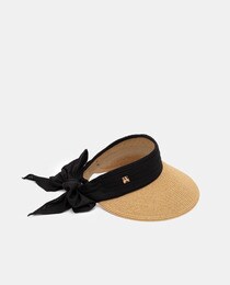 Tan visor with black band