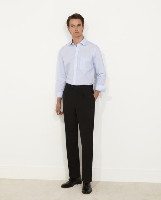 Pantalon homme habillé un pli traditionnel