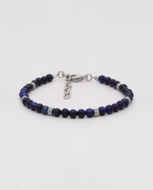 brazalete ajustable "Jahan" ojo de halcón azul