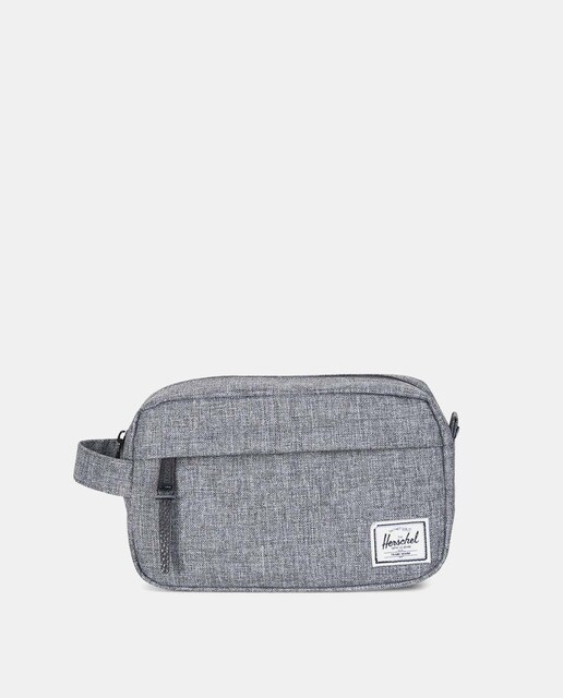 Chapter Carry On dark grey toiletry bag with outer pocket
