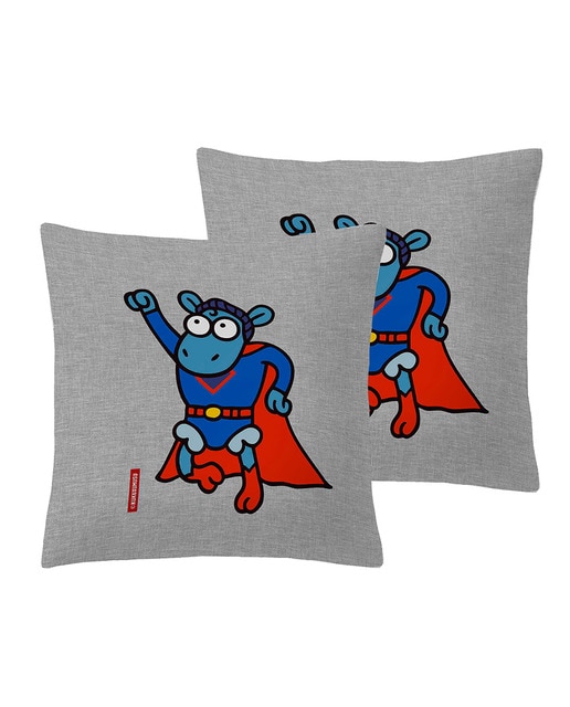 Cuadrantes 65x65 cm. (2) Superman cp gris