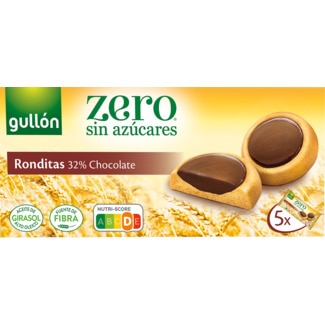 Gullon Bolachas Zero Ronditas embalagem 185 g