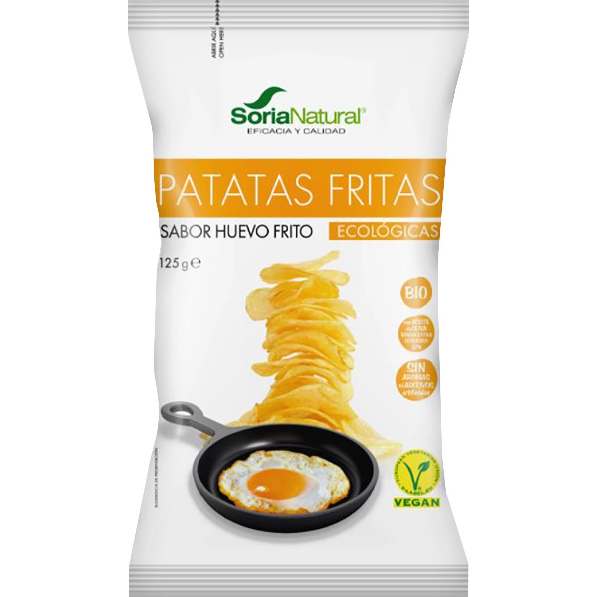 Patatas Fritas Ecológicas Sabor Huevo Frito Bolsa 125 G · Soria Natural · Supermercado El Corte 9595