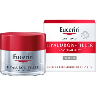 EUCERIN Hyaluron-Filler + Volume-Lift Straffende Nachtcreme Wiederherstellung des Gesichtsvolumens Schale 50 ml für jeden Tag und für alle Hauttypen