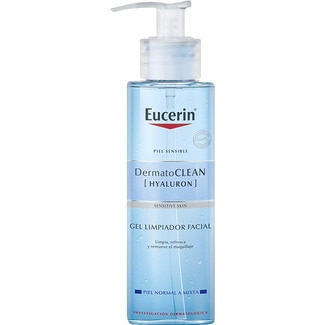 EUCERIN Dermatoclean gel limpiador refrescante que elimina el maquillaje dosificador 200 ml para piel normal- mixta incluidas las sensibles