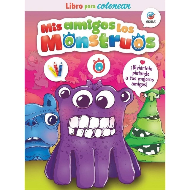 Mis Amigos Los Monstruos. Libro para colorear Dos. (Tapa blanda)