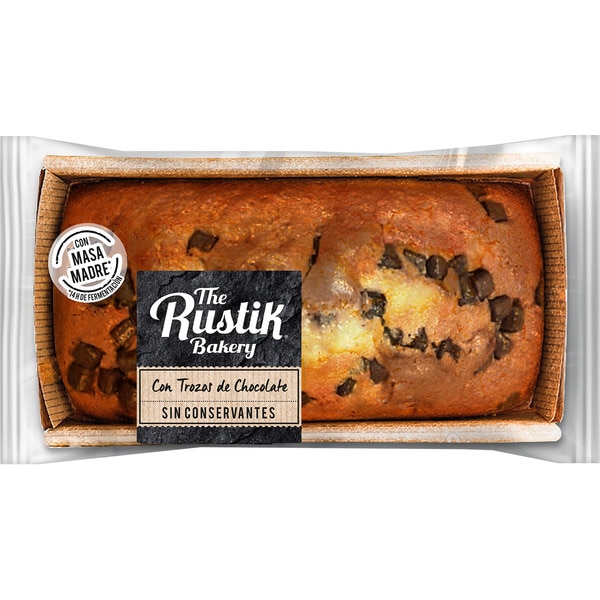 THE RUSTIK BAKERY bizcocho con trozos de chocolate y masa madre bolsa 300 g