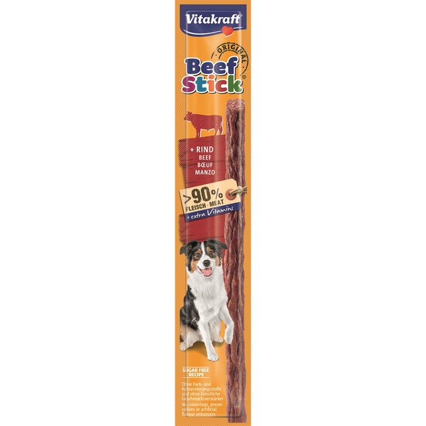Beef Stick snack en stick para perros con buey paquete 12 g