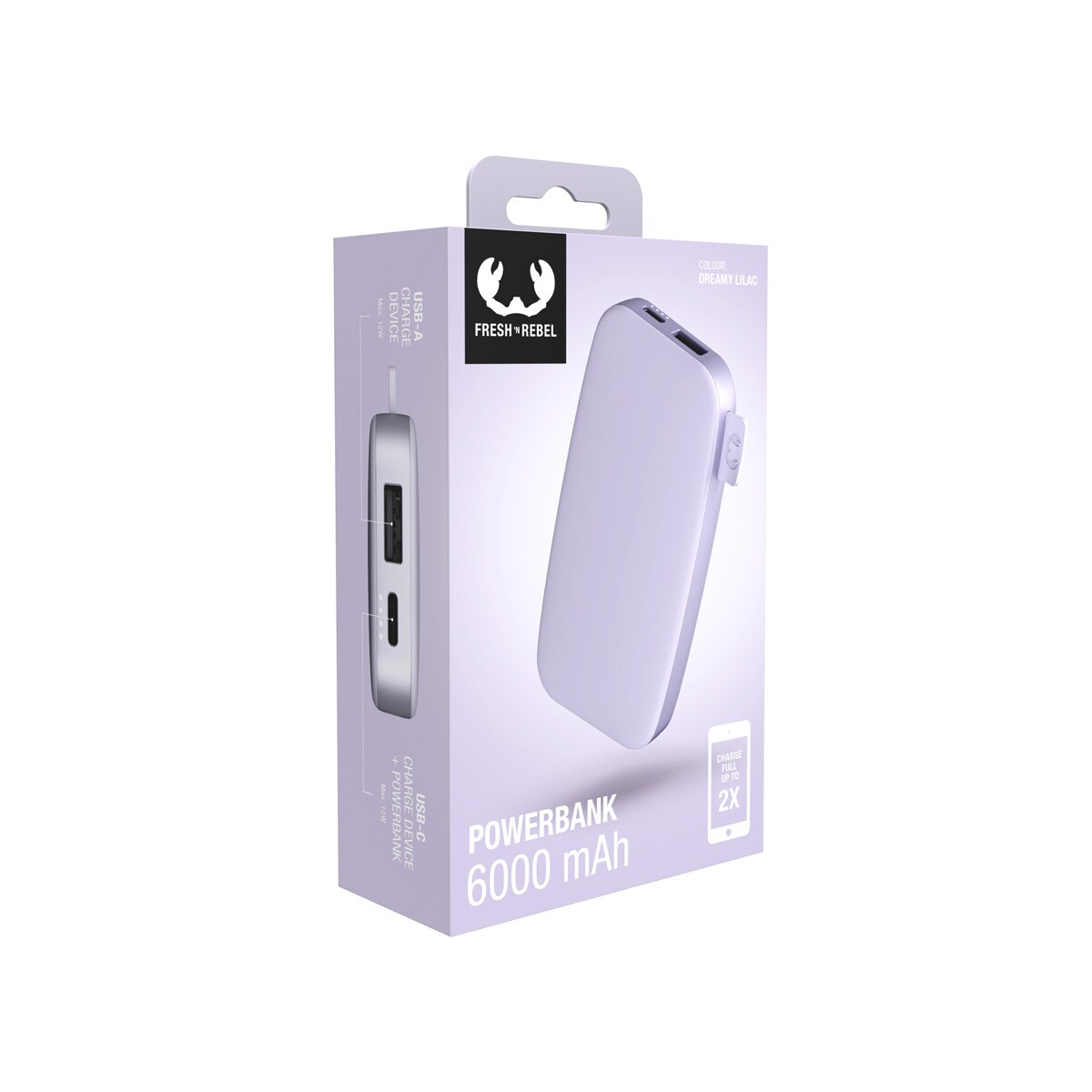 Powerbank 6000 mAh - Dreamy Lilac 6